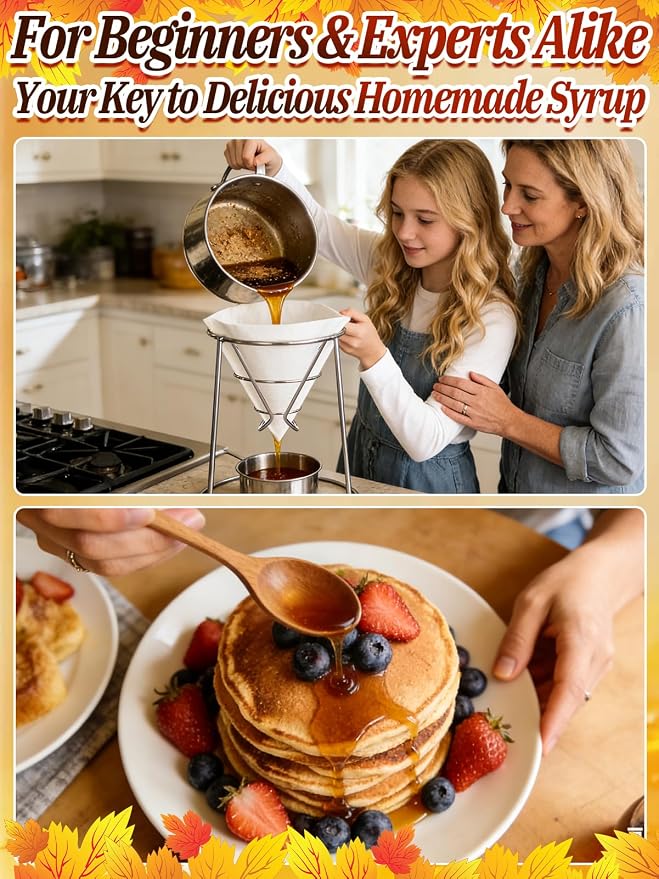 6pcs 2.3 Quart Maple Syrup Filter Cone Set - Image 8