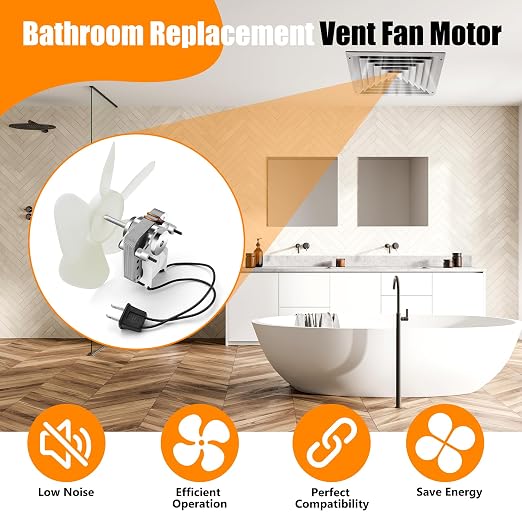 S1200A000 Quiet Bathroom Vent Fan Motor Replacement Compatible - Image 5