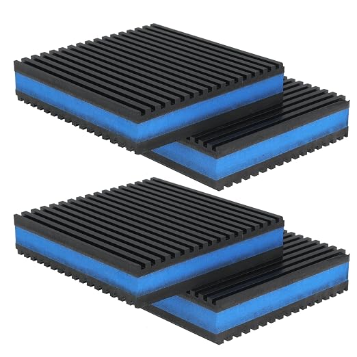 4''x 4''x 7/8'' Anti Vibration Pad, Rubber EVA Sound Isolation Vibrating Mat - Image 2