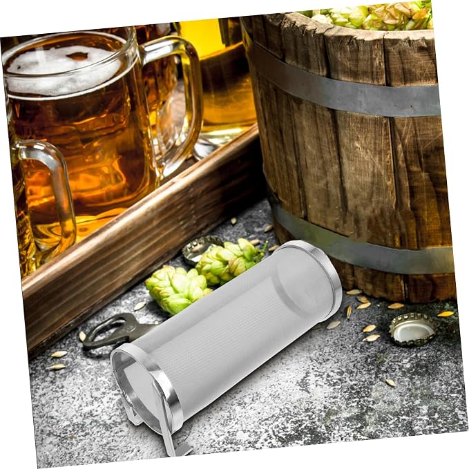 Stainless Steel Grain Brewing Filter Mesh Cylinder Portable Strainer - Image 6
