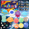 Galaxy Bath Bombs for Kids with Surprise Inside, 12pcs Planet Bath Bombs with Space Gemstones, Organic Essential Oil Bubble Bath for Kids Boys Girls Christmas Birthday Gift