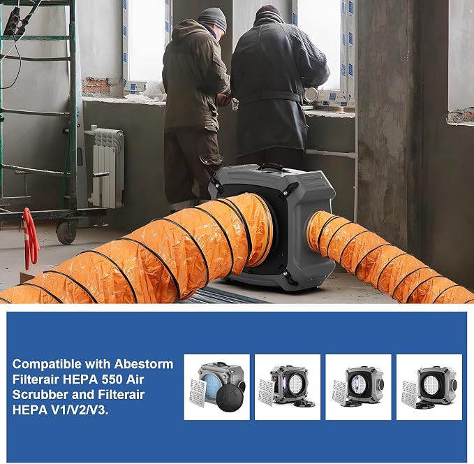 Abestorm 8" PVC Flexible Duct Hose - Image 2