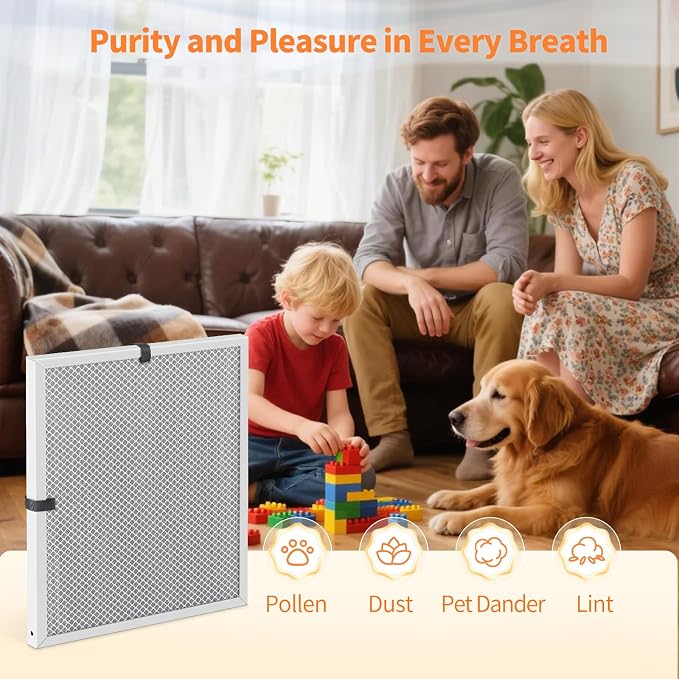2-Pack 20x23x1 MERV 8 Reusable & Washable Electrostatic Air Filters - Image 7