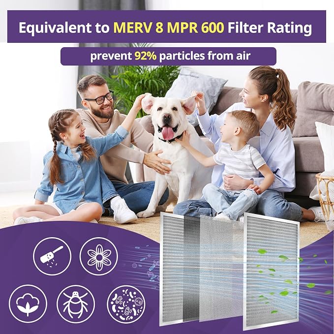 14x30x1 Furnace Filter-MERV8, Washable & Reusable Electrostatic Air Filter - Image 3