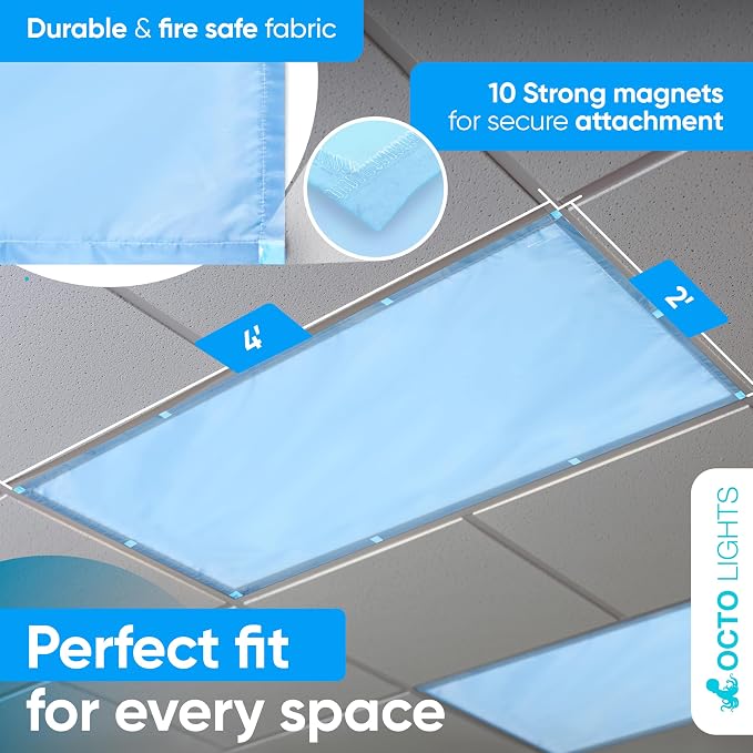 Fluorescent Blue Light Covers for Ceiling Lights - Image 2