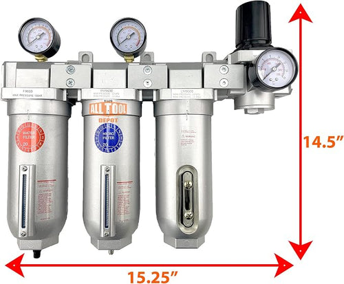 1" NPT SUPER DUTY Industrial Grade 4 Stages Filter Coalescing Desiccant Dryer - Image 2
