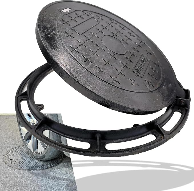 20 In Cast Iron Manhole Cover and Frame by ChannelDrainGrateManholeCover