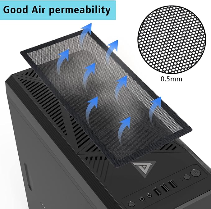 280mm x 140mm Computer Case Fan Dust Filter PC Mesh Filter Cover Grills - Image 4