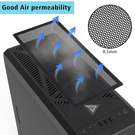 360mm x 120mm PC Case Dust Mesh Filter, Magnetic Frame Computer Fan Dust Mesh - Image 4