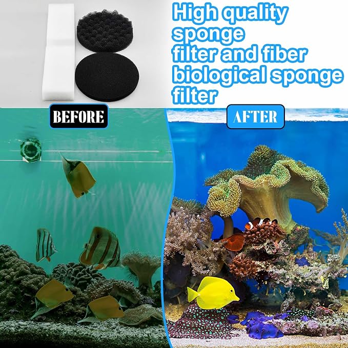 12 Pcs Aquarium Filter Media Kit Compatible - Image 3