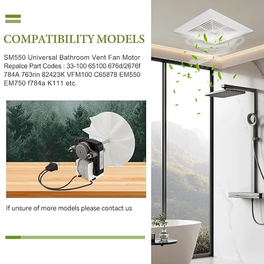 Universal Bathroom Fan Motor Replacement - Image 2