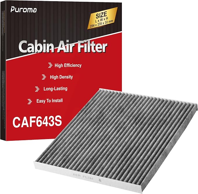 Puroma Cabin Air Filter with Activated Carbon, Replacement by Puroma