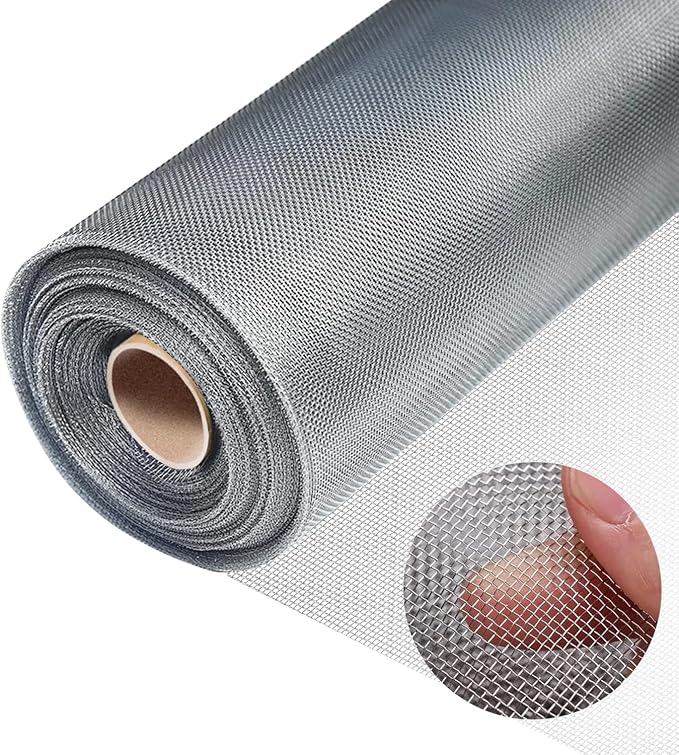 304 Stainless Steel Mesh, 47in x 10ft, 20 Mesh, Sturdy Metal Screen Roll by Unknown
