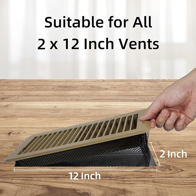 Floor Vent Screen Net 2''x12'', Air Vent Filter Mesh - Image 6