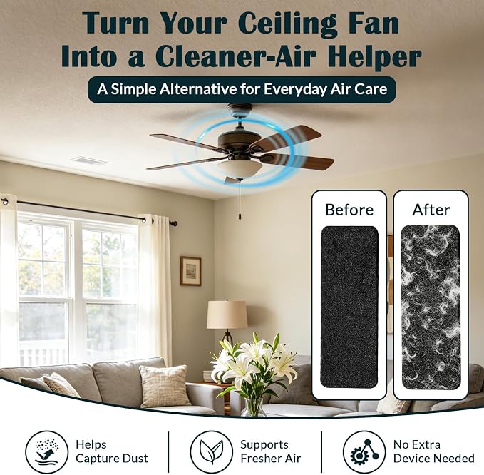 10 Pack Ceiling Fan Filters for Blades - Image 5