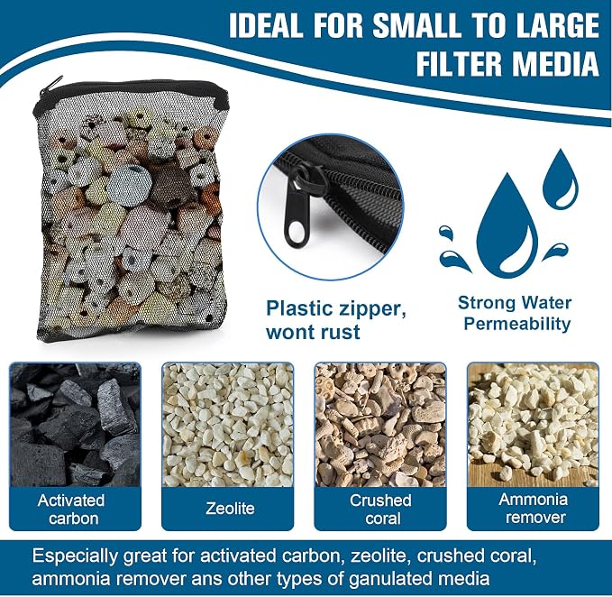 10Pcs Media Bags for Aquarium Fine Mesh Bag Aquarium Filter Media Bags - Image 4