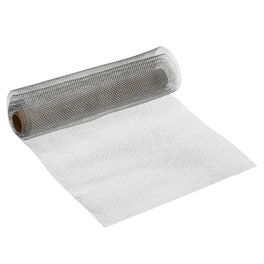 PATIKIL 40" L x 10" W Woven Wire Mesh, 12 Mesh 316L Stainless Steel Air Vent by PATIKIL