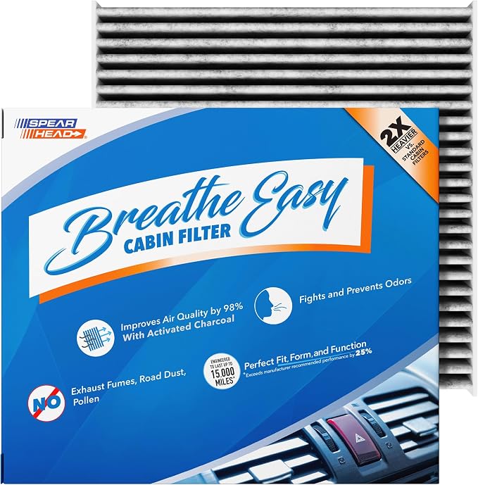 Spearhead Odor Defense Breathe Easy AC & Heater Cabin Filter | Fits 2012-2019 by SPEARHEAD