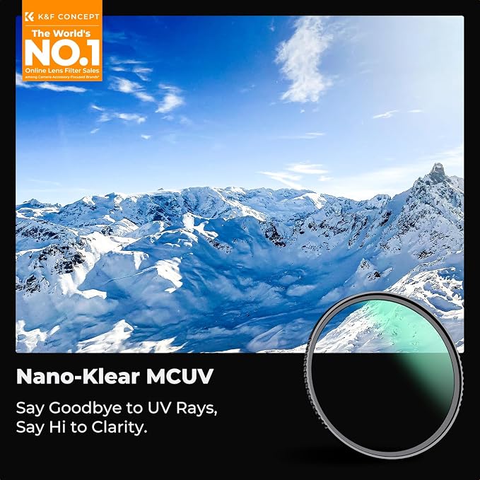 K&F CONCEPT 72mm MC UV Lens Protection Filter - Image 2