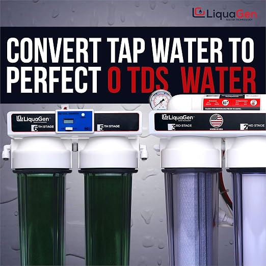 LiquaGen- Aquarium Reef Reverse Osmosis Deionization Water Filter System + TDS - Image 4
