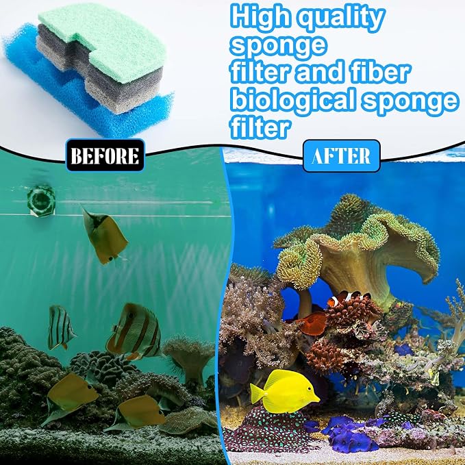 20 Pcs Aquarium Filters Replacement Filter Media Kits Compatible - Image 6