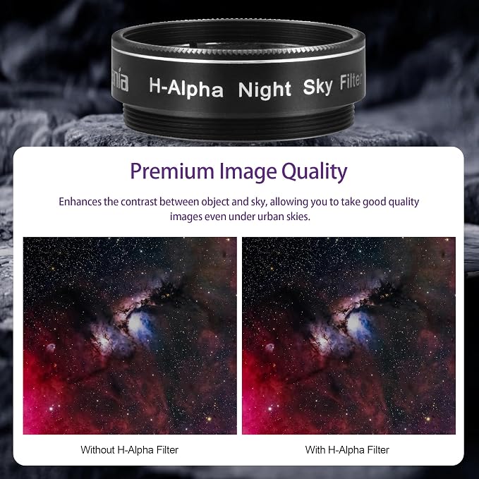 Astromania Telescope Filter, 1.25 Inches Narrowband Hydrogen Alpha Filter - Image 3