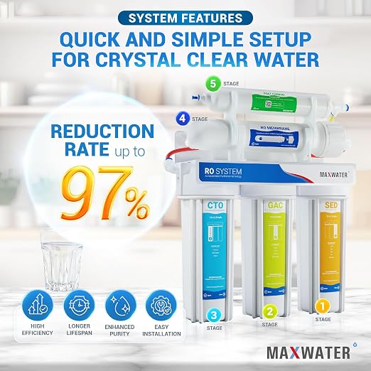 Max Water 5 Stage 100 GPD RO Standard Water Filtration System - Image 4