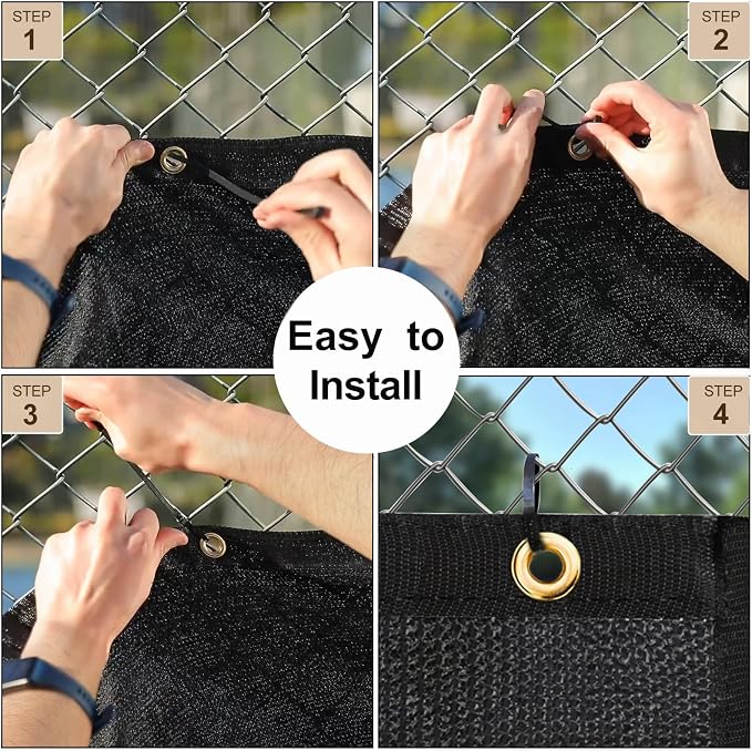 UPGRADE Balcony Privacy Screen Fence 6'X13' Outdoor HDPE Mesh Panels - Image 4