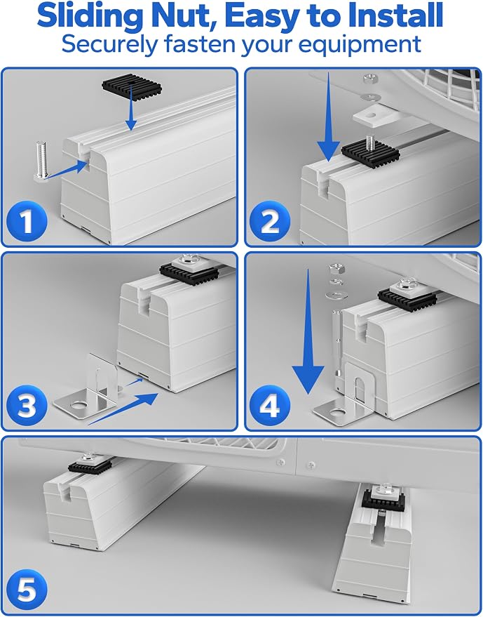 Mini Split Condenser Pad: Floor Mounting Base Pad 15.74''L, Mini Split Pad - Image 7
