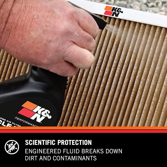 K&N HVAC Filter Cleaner: 32 Oz Spray Bottle Filter Cleaner and Refresher; - Image 4