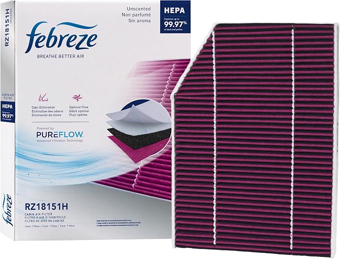 Febreze Odor Control HEPA Cabin Air Filter by PUREFLOW RZ18151H Fits 2018-2024 by Febreze