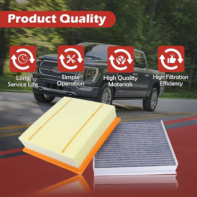 FA1883 Engine Air Filter and FP79 Cabin Air Filter kit Compatible - Image 5