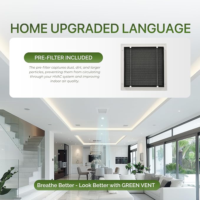 Modern Air Return Grille 12x12 - Image 2