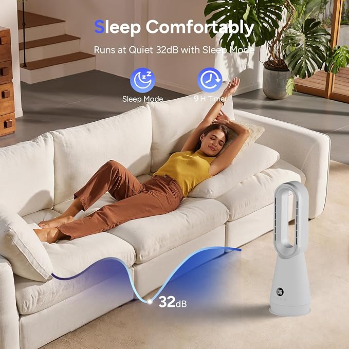 3-in-1 Bladeless Tower Fan - Image 5