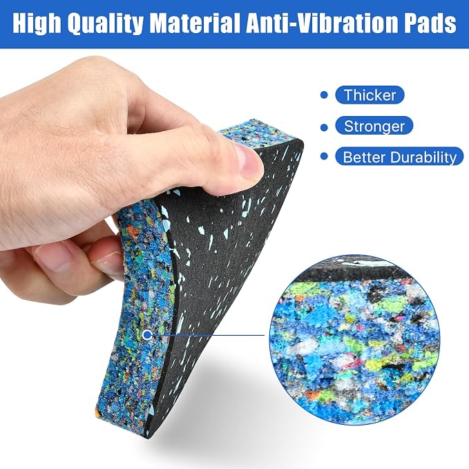 6 Pcs Anti-Vibration Rubber Mat, High Density Mats - Image 3