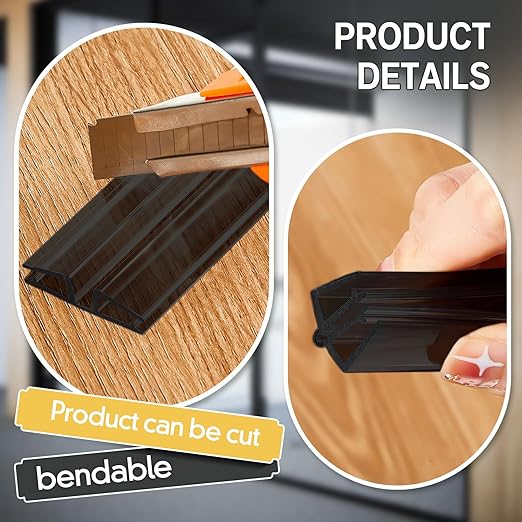 Landical 2 Pack PVC Piano Style Hinge, 39.37 Inch Each Flexible Living Plastic - Image 3