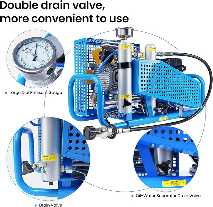 TUXING 4500Psi PCP Air Compressor | 300Bar High Pressure Diving Compressor | - Image 5