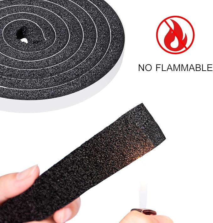TORRAMI Low Density Foam Weather Stripping 1/2 inch W X 1/4 inch T - Image 3