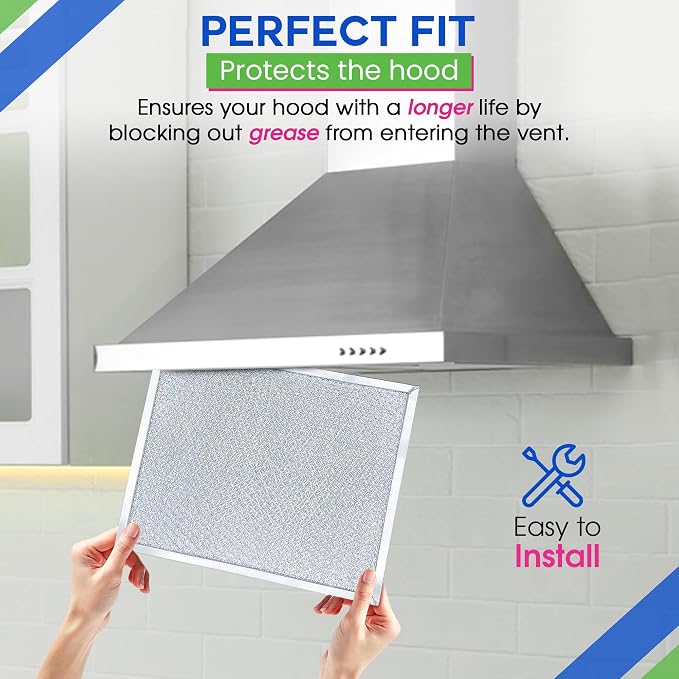 Bagean Stove Hood Vent Filter 9.87" x 11.62" 97007894 Compatible - Image 5