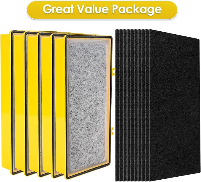 AER1 Filter 5 HEPA Filters + 10 Carbon Booster Filters Compatible - Image 2