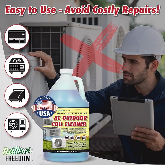 Natural's Freedom HVAC Outdoor Coil Cleaner Gallon - Image 7