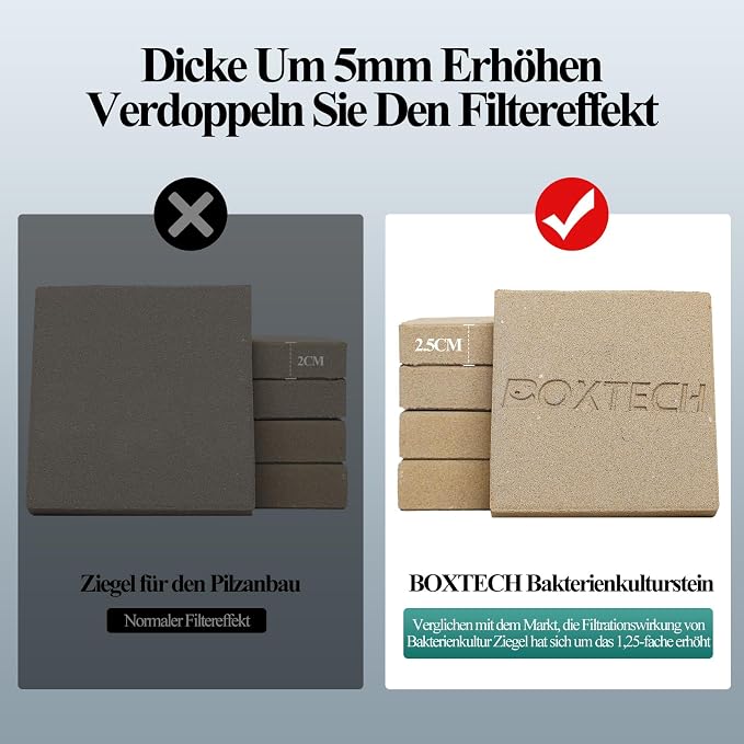 boxtech Aquarium Filter Media Bio Ceramic Brick Bio Filter Media - Image 4