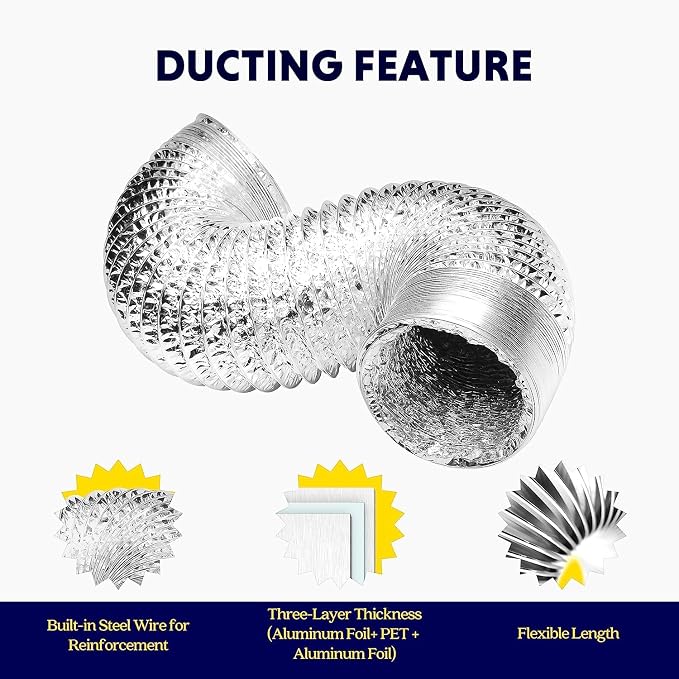 iPower 4" Smart Inline Duct Fan - Image 7