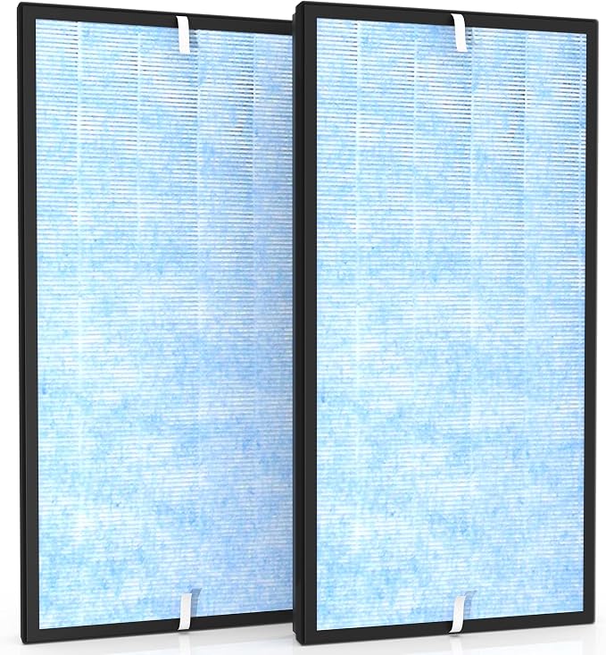 2 Pcs Air Purifier Filter Set, Fit by Vegebe