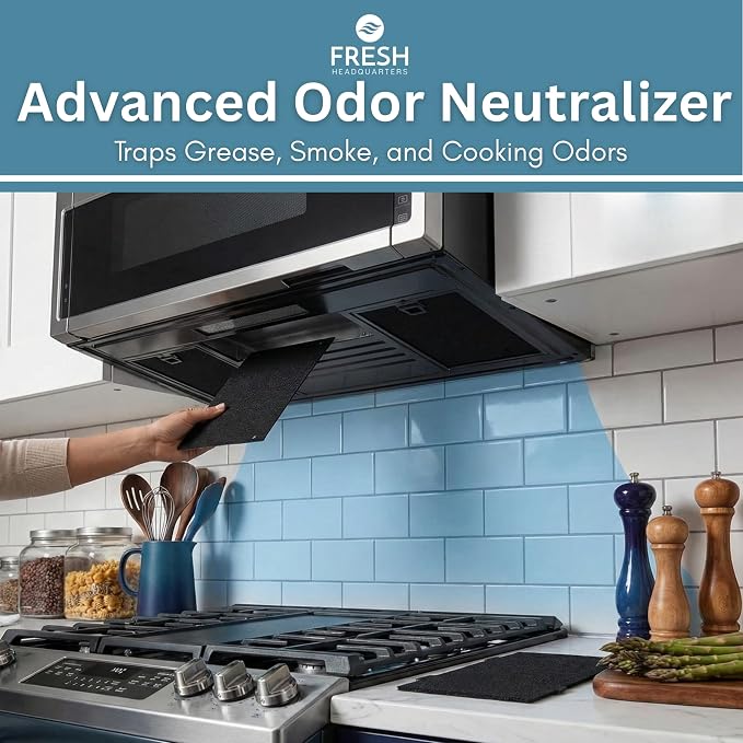 2-Pack Activated Carbon Charcoal Microwave Hood Filters - Image 5