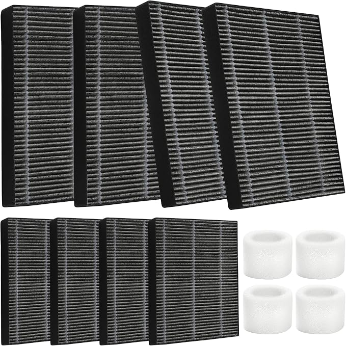 DerBlue 8pcs Wick Replacement Filter and 4pcs Top Fill Humidifier Replacement by HOME