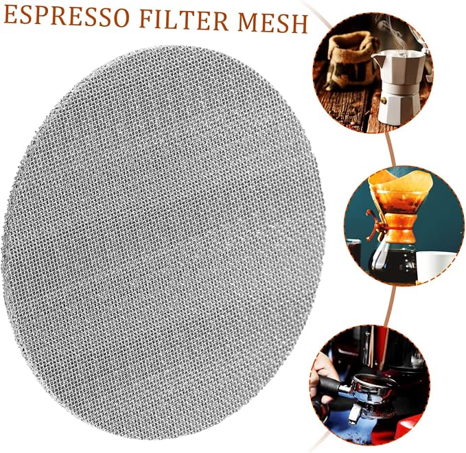Luxshiny 5pcs Coffee Maker Filter Mesh Reusable Stainless Steel Screen - Image 6