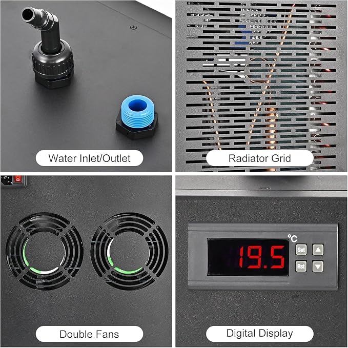 Water Chiller for Cold Plunge 79 Gal, 1/3 HP Aquarium Chiller, Cooling System - Image 5