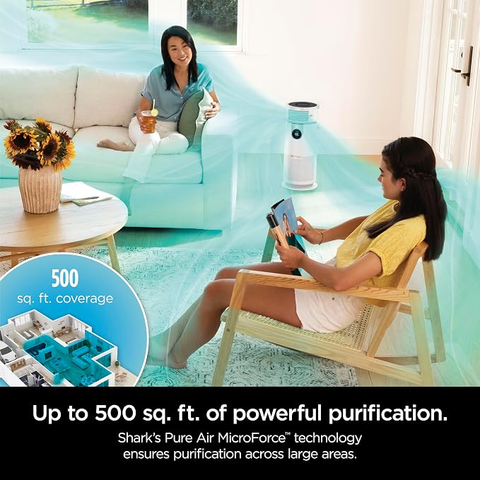 Shark 3-in-1 Clean Sense Air Purifier, Heater & Fan, HEPA Filter, 500 Sq Ft - Image 5
