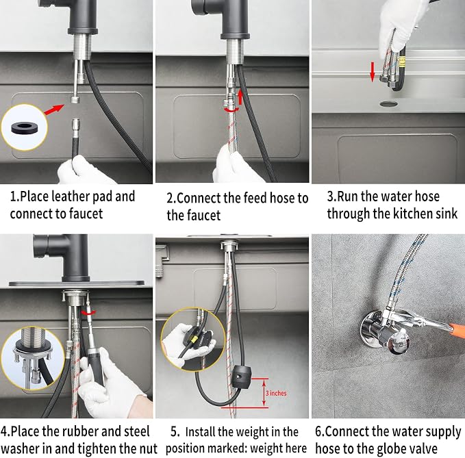 Single Handle Kitchen Faucet - Image 6